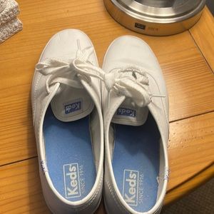 Leather White Keds